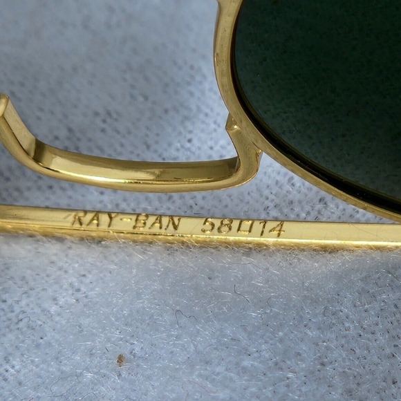 LIKE NEW RayBan Aviator RB3025 Green G15 Lens Ray ban Sunglasses - Picture 7 of 14